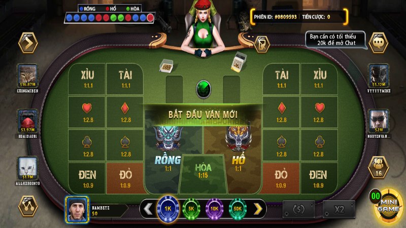 Cược trong game bài khuyến mãi có thể thay đổi bằng phỉnh khác