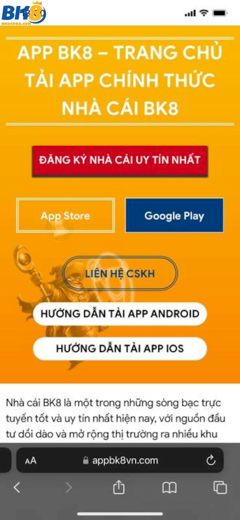 Tải App BK8 cho bạn tận hưởng nhiều game hay mọi lúc mọi nơi